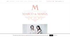 Desktop Screenshot of marcoymaria.com